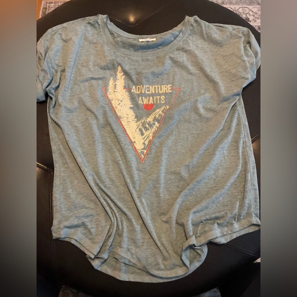 Adventure Awaits Blue T-Shirt